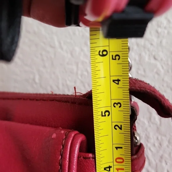 2 for $25 Cute Nine West Red Vintage Small Crossbody Bag - Picture 5 of 8